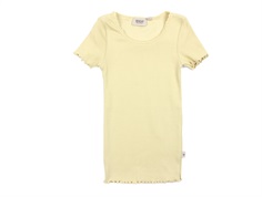 Wheat yellow dream t-shirt rib lace